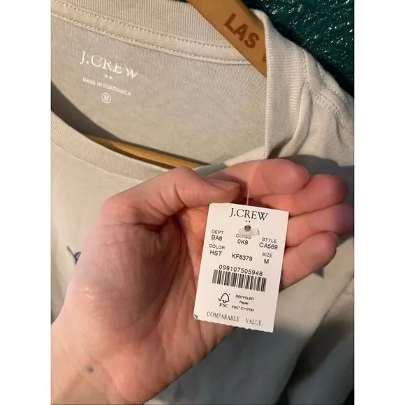 J.Crew “Call Me Old Fashioned” Shirt NWT Cream Sz Medium - Picture 2 of 4